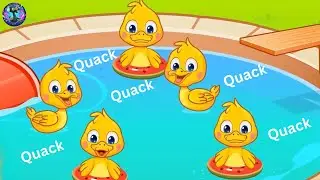 Five Little Ducks Colorful Remix Versions | Fun Animated Counting Songs for Kid | Preschool Learning