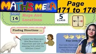 Class 5 Maths Mela Book Solutions | Chapter 14 Maps and locations | Page 171 to 178 Solutions