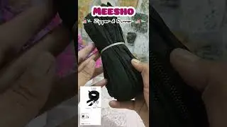 Sewing Zipper and runner #shorts#shortsvideo#chainandrunner#youtubeshorts#meeshoshorts#zippershorts