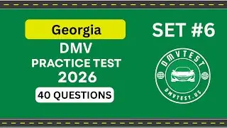 Georgia DMV Practice Test 2026 | 40 REAL TEST QUESTIONS SET #6 | DMV Driving Test | DMV Test 2026