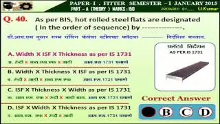 40. As per BIS, hot rolled steel flats are designated ( In the order of sequence) by