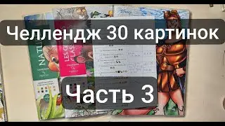 ЧЕЛЛЕНДЖ НА РАСКРАШИВАНИЕ  30 КАРТИНОК | ЧАСТЬ 3