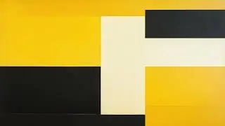 Yellow Abstract Colour Block Art Screensaver for Family Room TV Decor | No Music | 3 Hours