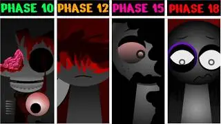 Sprunki Phases 10 vs 12 vs 15 vs 18 | Evolution Comparison