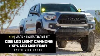 Add an LED Light Bar & A-Pillar LED Ditch Light Pods on a Toyota Tacoma-Vision X Offroad