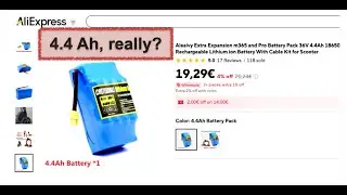 ⚠️ Fake 36V Battery Test on AliExpress &ndash; Real Capacity Is Only Half! | Full Proof Inside