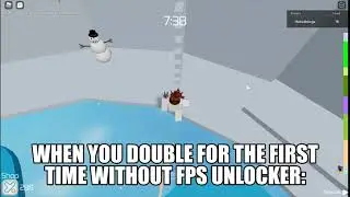 When you double jump without fps unlocker: | Tower of Hell Memes #1