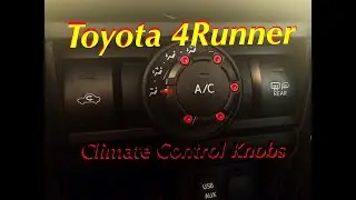 ⬛️🟥⬛️  Toyota 4Runner Mods: Climate Control Knobs from AJT DESIGN