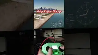 Crash Landing at Meigs Field Airport in Chicago #simulator  #fixedwing #plane