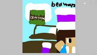 Playing bedwars in Crafthing and Building