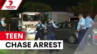 Teen arrested after police chase in Sydney's west | 7NEWS