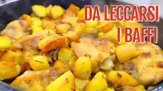 POLLO E PATATE in padella: Il Segreto per Cottura Perfetta Facile Saporita