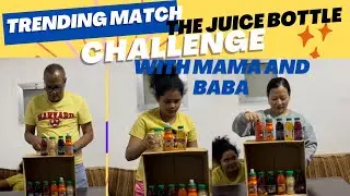 Trending match the juice bottles challenge with Baba and Mama! #trendingchallenge #trendinggames