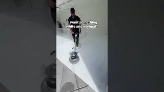 White Minimal Metallic Epoxy Floor: Install Guide
