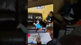Dad saves the day! Amazing reflexes! Baby falling off couch. #baby #falling #reflexes