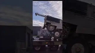 Leopard 1A5 tank on heavy transport #military #army #foryou #truck #fyp