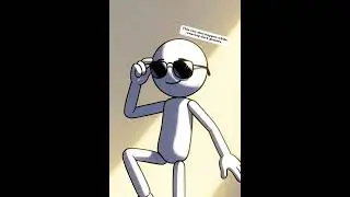 Stick Figure Sunglasses Cool Fail 😎 | Funny Stickman Animation #Shorts