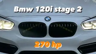 POV DRIVE BMW SERIE 1 120i stage 2 270 hp acelerando tudo na estrada. andando no 12