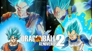 DBZX2 - DLC #4 [Update] - SSGSS Goku & SSGSS Vegeta [w/ New Outfits] vs. Zamasu & Ros&eacute; Goku Black