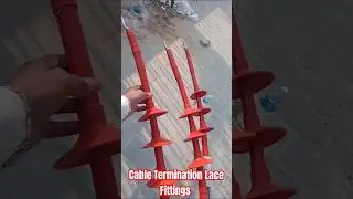 Cable Connector Lace Termination 👷#shorts #cable &lrm;@MPElectrical-p4x