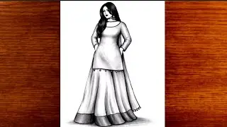 How to Draw a Girl Wearing Suit-Sarara Drawing || Pencil Sketch For Beginners || Girl Drawing