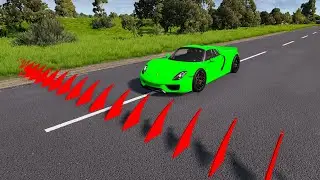 Cars vs Giant Spikes &mdash; BeamNG.Drive &mdash; Rescind Gaming