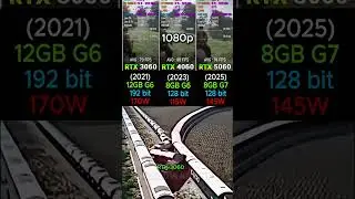 RTX 3060 VS RTX 4060 VS RTX 5060 #shorts #pcgaming #pc #graphicscard #gpu #gaming #comparison