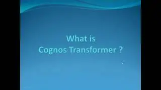Cognos Transformer | Cognos Online Training | IBM Cognos Analytics