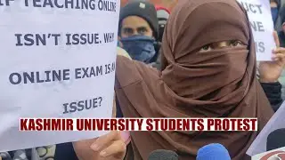 Kashmir University Students Protest