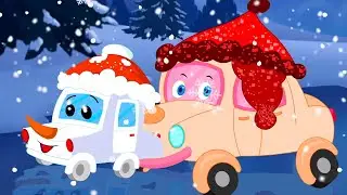 Kleine Schneeflocke | Weihnachtslieder für Kinder | Little Red Car Deutschland | Zeichentrickfilme