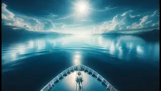 The Most Relaxing View in the World from Cruise Ship Bow | ASMR