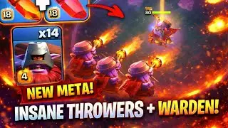  THROWERS + WARDEN DESTROY EVERYTHING! | TH18 Legend League