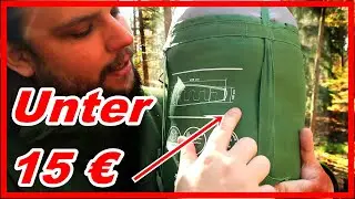 LIDL SCHLAFSACK 🤔 G&uuml;nstig und Gut ? | F&uuml;r Outdoor Camping Bushcraft Schlafsack
