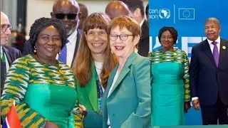 Vice President Jane Naana address the 7th AU&ndash;EU Summit in Luanda, Angola, and convey 
