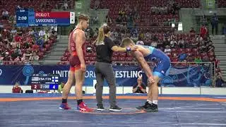 1/8 GR - 80 kg: T. PICKLO (USA) v. J. SARKKINEN (FIN)