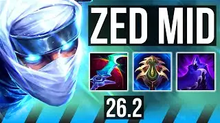 ZED vs KATARINA (MID) | 6k gold comeback | EUW Challenger | 26.2