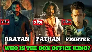 Raayan vs Pathan vs Fighter Who is The King? | Raayan vs Fighter vs Pathan Box Office Comparison