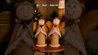 From waste bottle to angel 😇✨ Best out of waste art ♻️ #shorts #shortvideo #bestoutofwaste #art