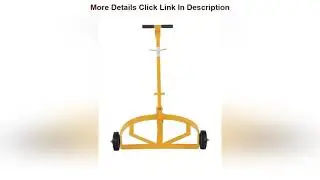 Deal Product Vestil LO-DC-MR Lo-Profile Drum Caddie with Bung Wrench Handle and Mold-on-Rubber Whee