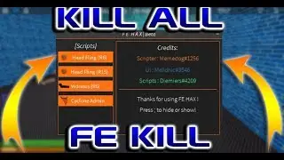 FE KILL ROBLOX HACK / SCRIPT | KILL ALL | FE | ADMIN!!