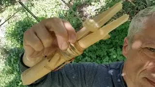 1200 - Stone Tool Woodworking - Green Wood Handle