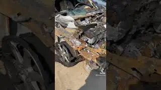 Guess this fire damaged car at Auto Parts City &hellip;&hellip;&hellip;. The answer backwards: 06v ovloV 6102