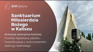 Sanktuarium Miłosierdzia Bożego w Kaliszu | Inwentaryzacja 3D zewnętrznej bryły kościoła.