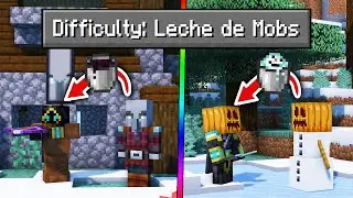Paso Minecraft pero CONSIGO LECHE de todos los MOBS de MINECRAFT! 😱