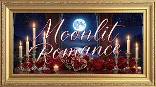 Moonlit Romance | A Valentine's Evening with Music & Candlelight | 4K Art