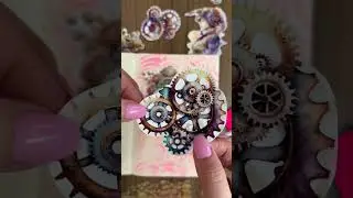 Pink Steampunk Art Journal Spread: Junk Journal Inspiration!  #artjournal #junkjournalwithme