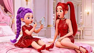😱 OMG!💄Baby Rumi Doing Her First Makeup to Look Like Mira | KPOP Demon Hunters