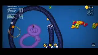 Wormzone🐍 io slither snake top 01best💗 world record snake epic cacing wormzoneio❤️ top 01🐍🔥