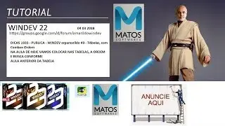 AULA 1693 PUBLICA WINDEV erpamarildo 49 TAbelas com Combox Ordem