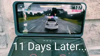 LG V60 ThinQ Dual Screen 11 Days Later - the battery life while gaming was...